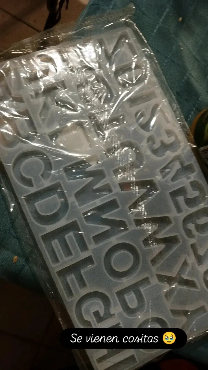 Molde de silicona para letras y números