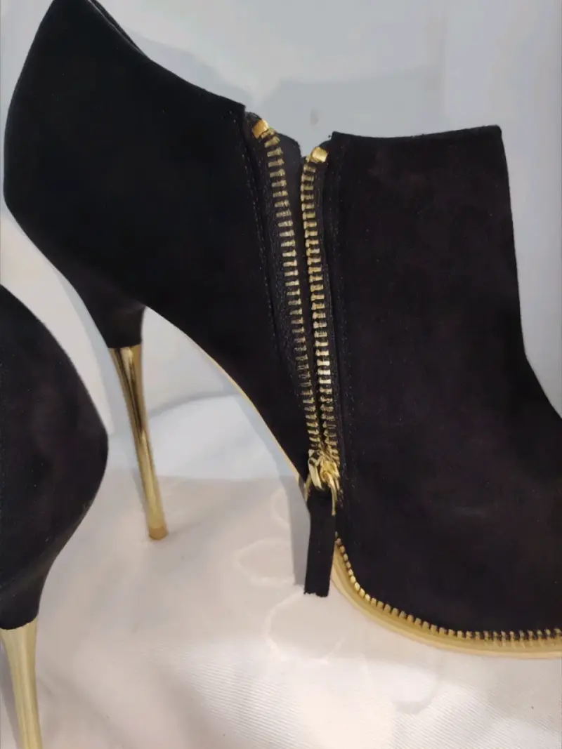 Botines de tacón alto negro - 1