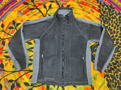 Chaqueta polar Columbia gris para hombre - miniatura 1