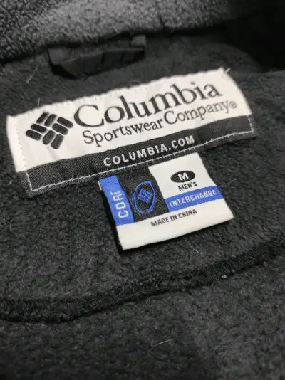 Chaqueta polar Columbia gris para hombre - miniatura 3