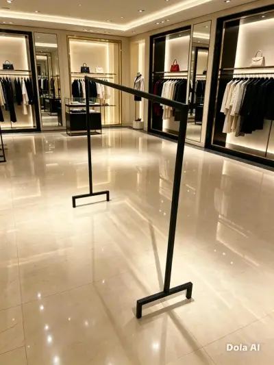 Perchero de metal negro para ropa 150 cm - miniatura 1