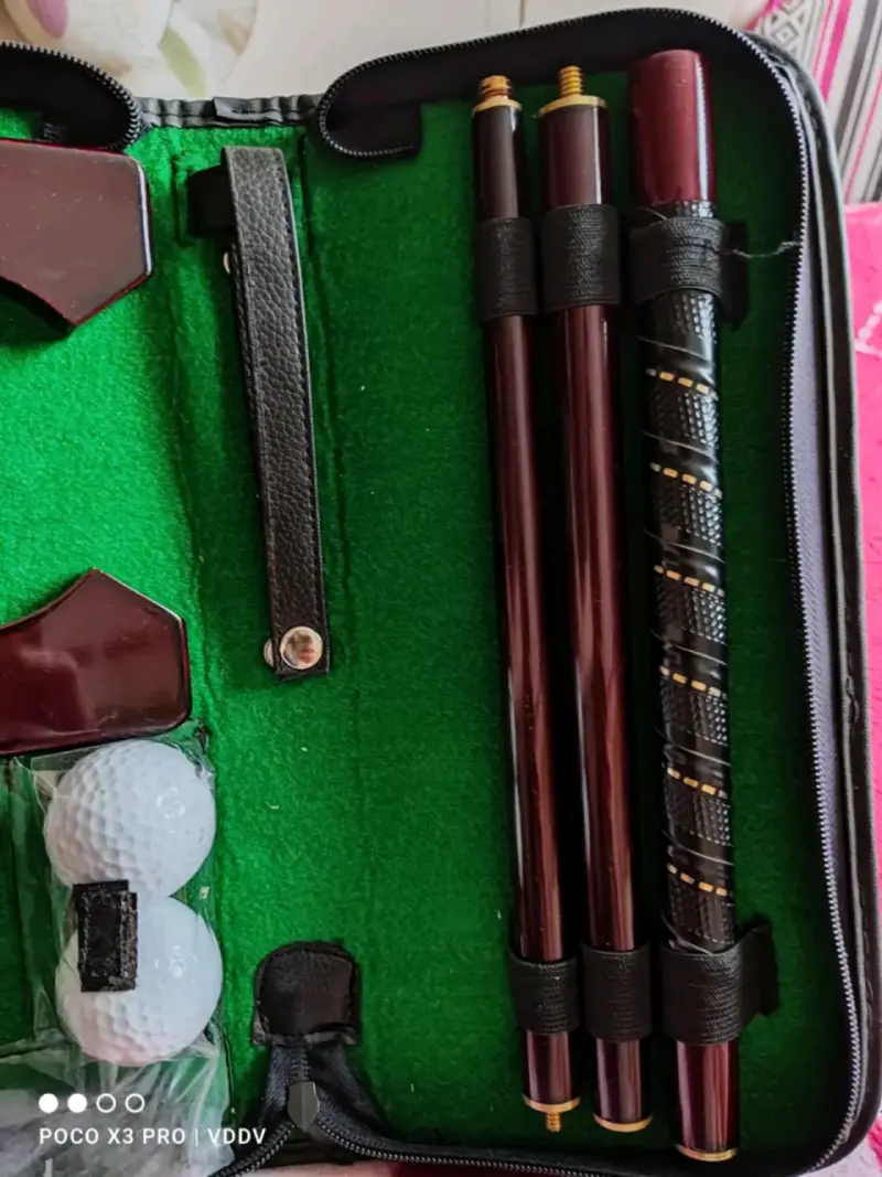 Juego de palos de billar desmontables con estuche - 2