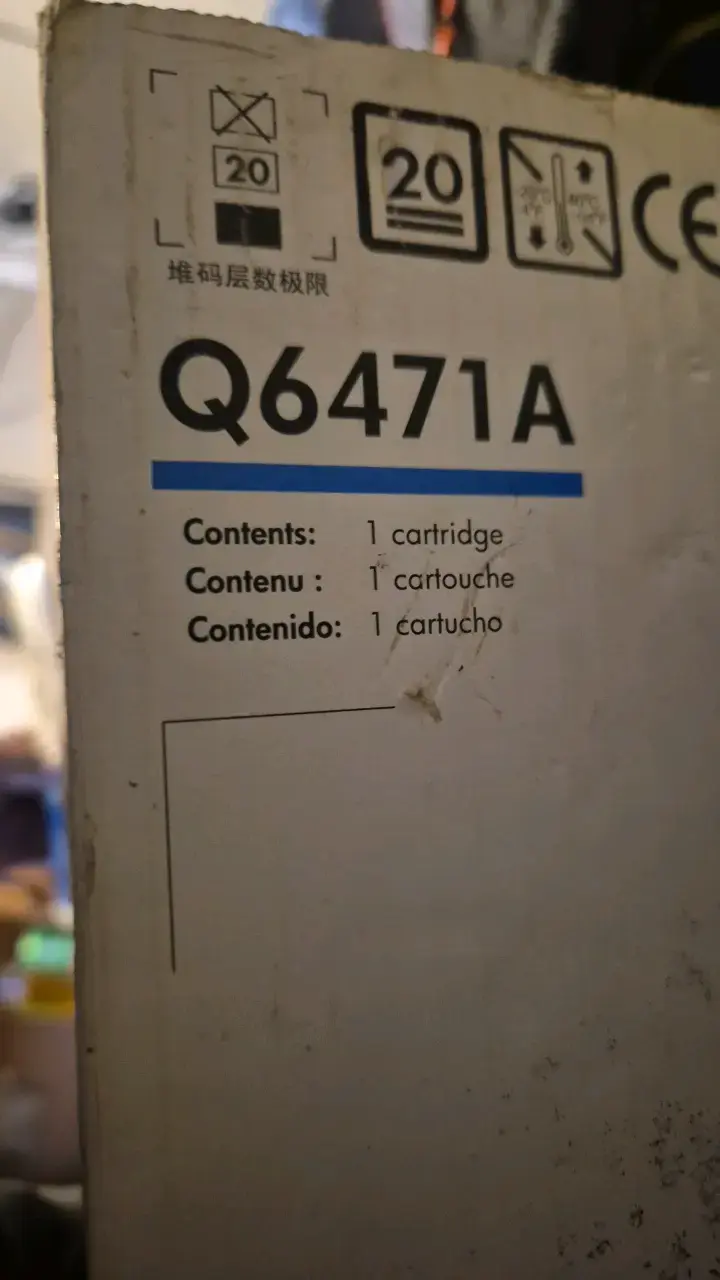 Cartucho de Tóner HP Color LaserJet Q6471A Cian - 4