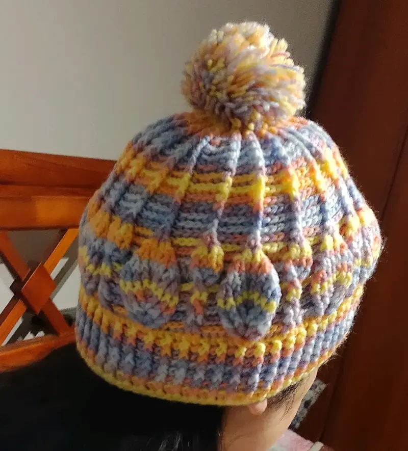 Gorro tejido a crochet - 1
