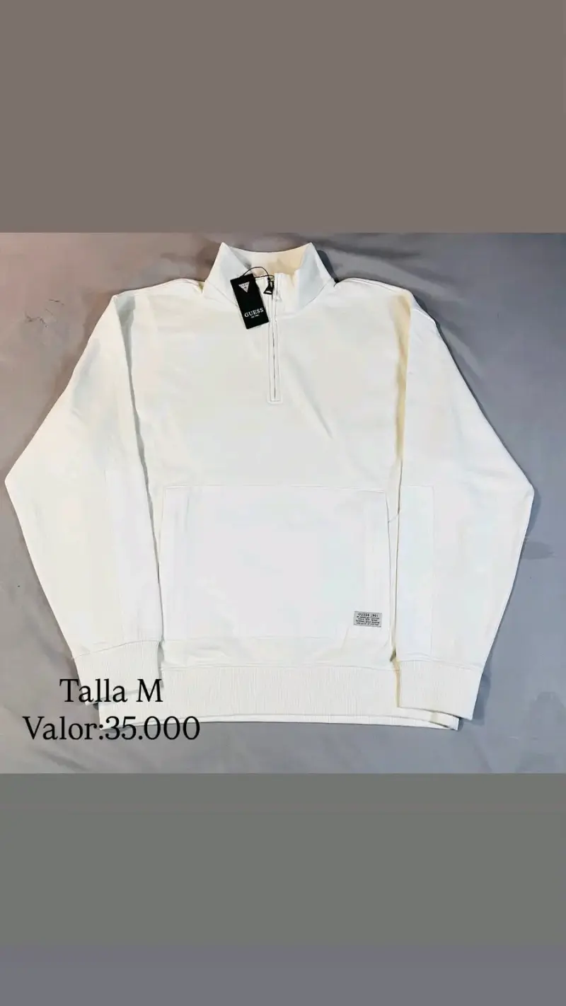 Polerón blanco Guess talla M