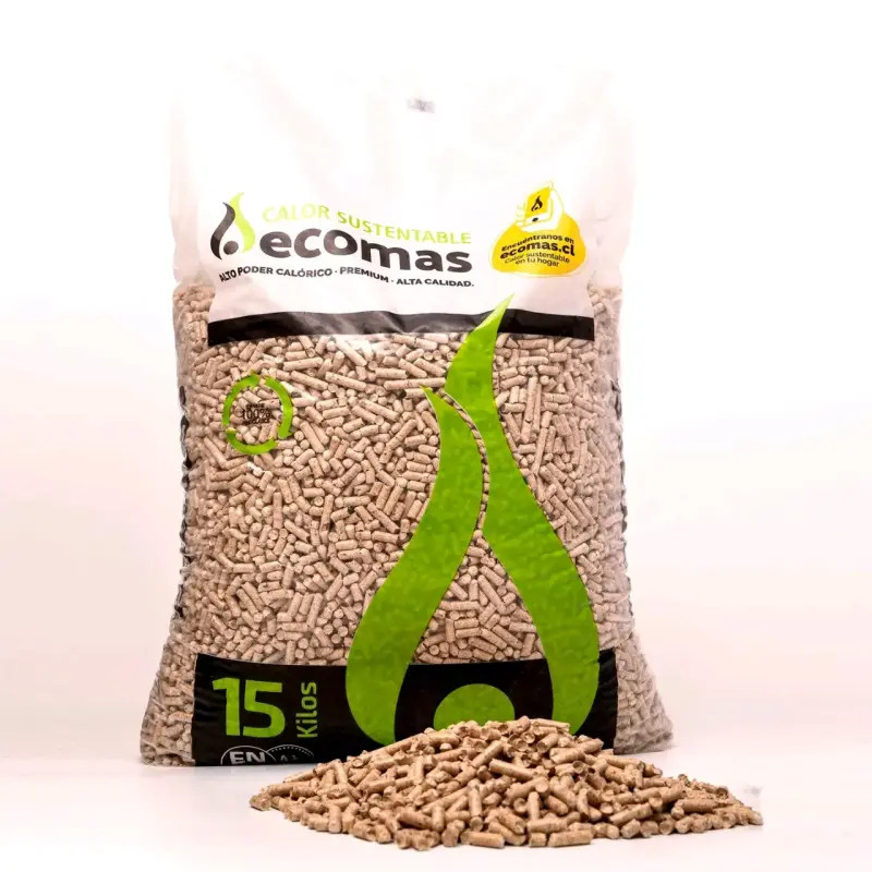 Pellets de Madera Ecomas 15 Kg Calor Sustentable
