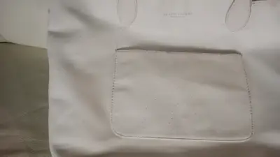 Bolso tote blanco Ralph Lauren con bolsillo frontal - miniatura 2