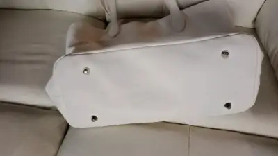 Bolso tote blanco Ralph Lauren con bolsillo frontal - miniatura 3
