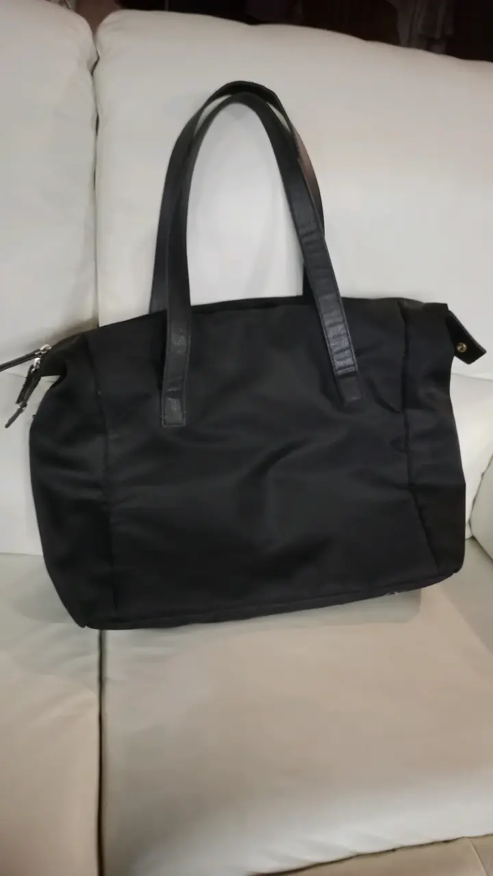 Bolso negro grande con cierre Head - 2