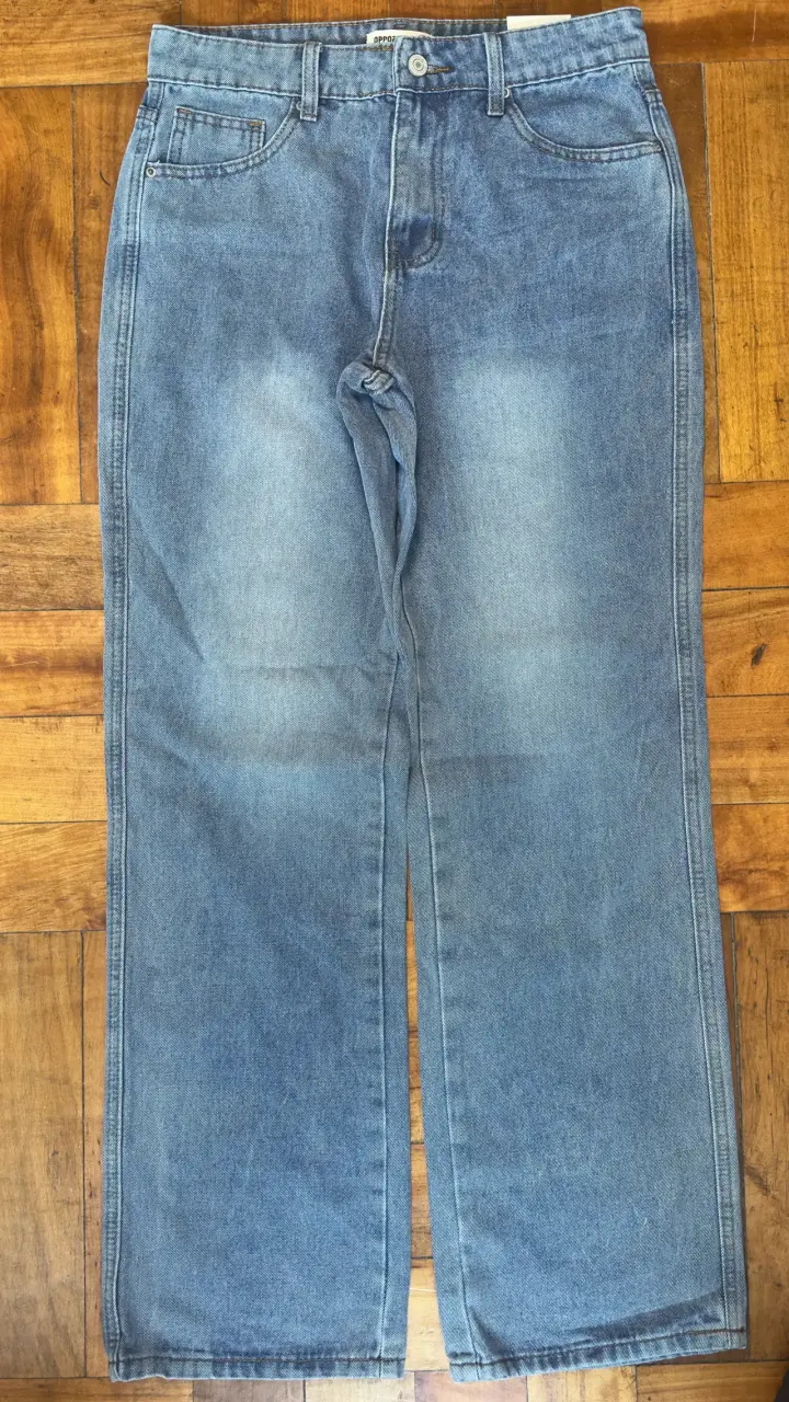 Jeans de mezclilla azul claro Opposite talla 38 - 1