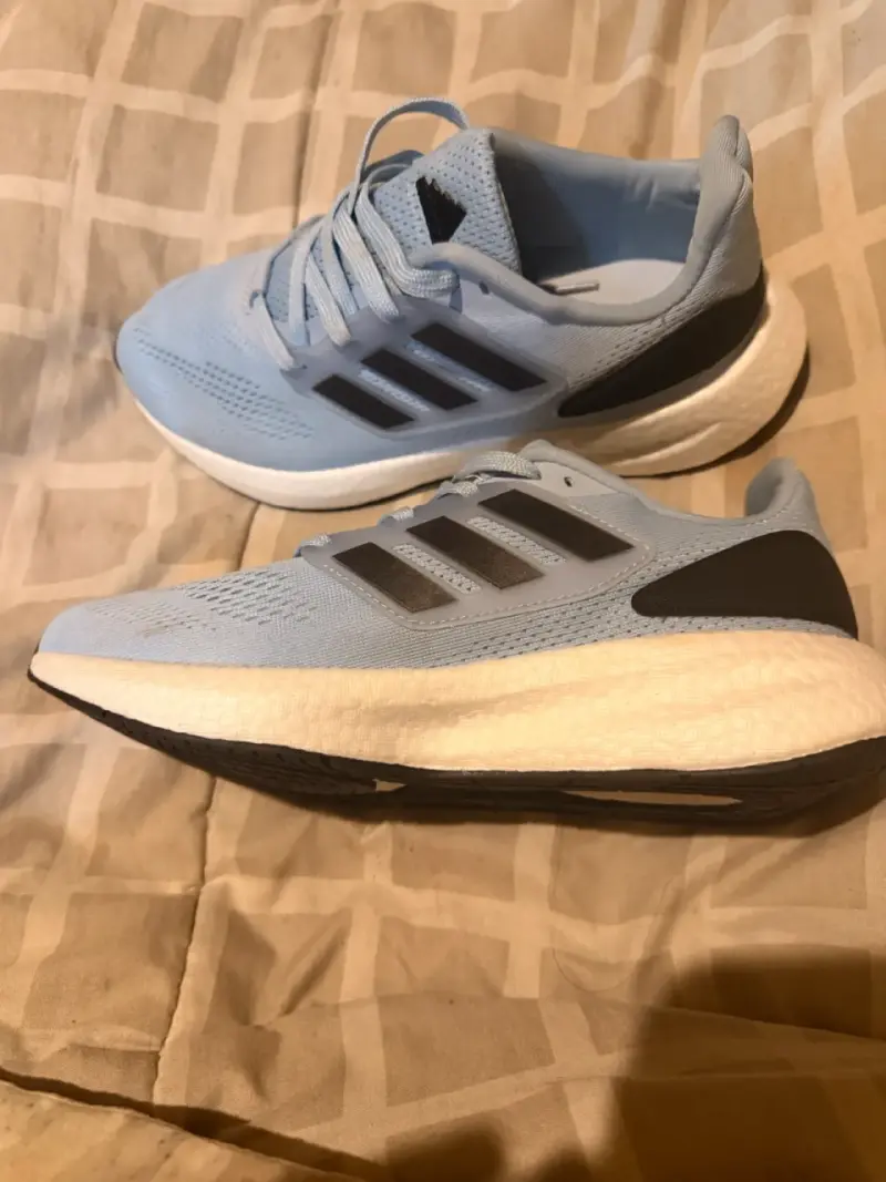 Zapatillas running Adidas azul claro - 3