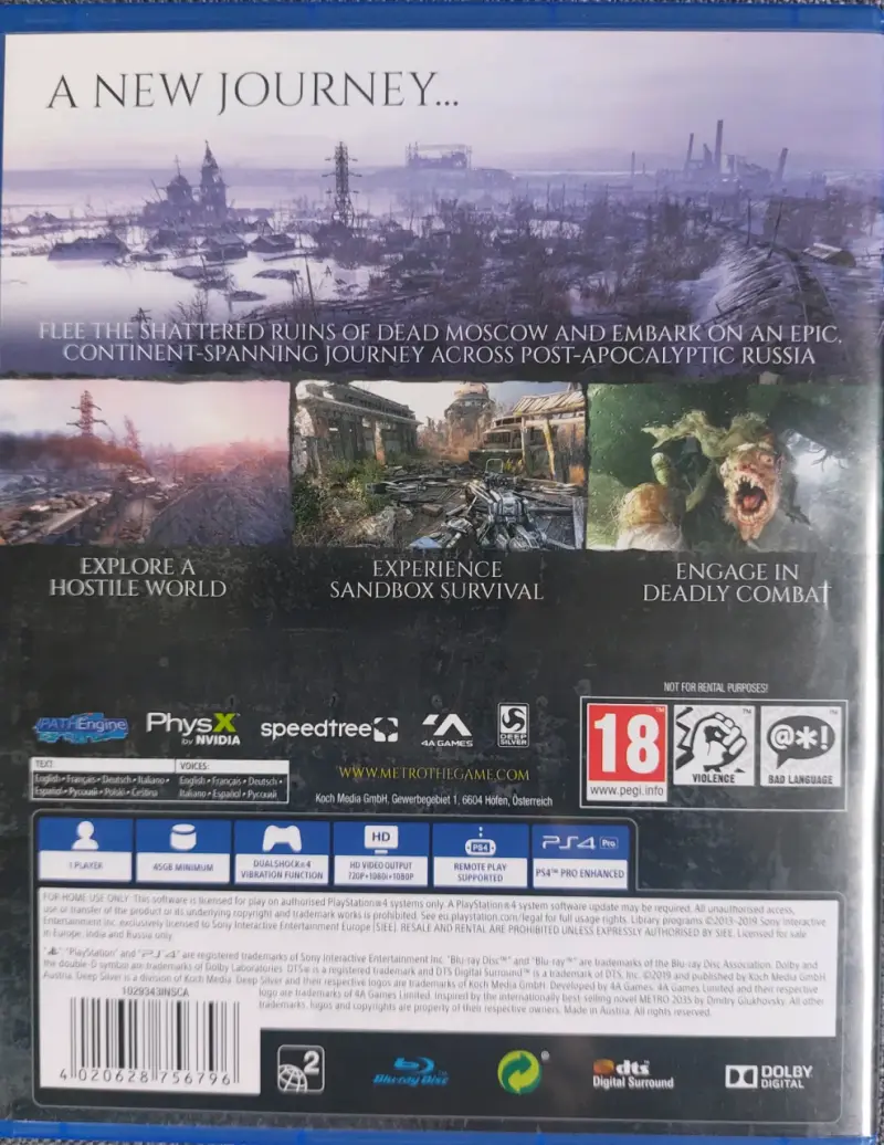 Juego PS4 Metro Exodus para PlayStation 4 - 2