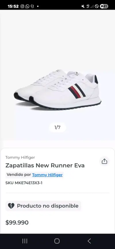 Zapatillas deportivas blancas Tommy Hilfiger - miniatura 3