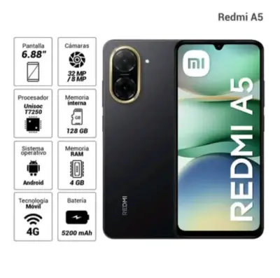 Smartphone Xiaomi Redmi A5 128GB Negro - miniatura 1