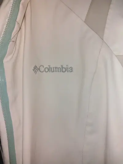 Chaqueta Columbia impermeable blanca para mujer - miniatura 2