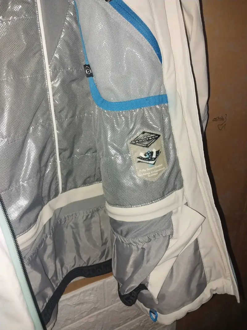 Chaqueta Columbia impermeable blanca para mujer - 3