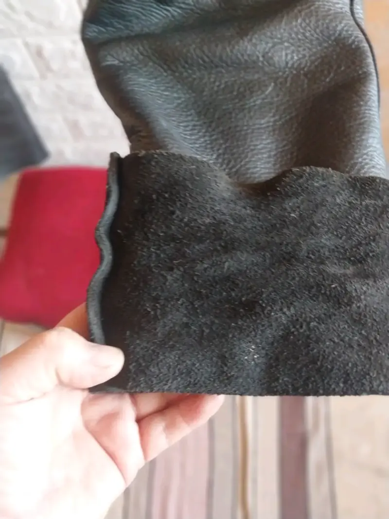 Pantalones de cuero negro para hombre - 4