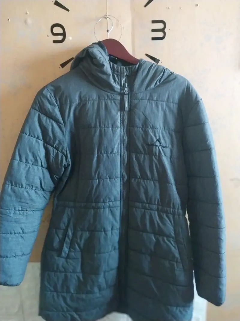 Parka acolchada con capucha Alpine Xtrem gris - 1