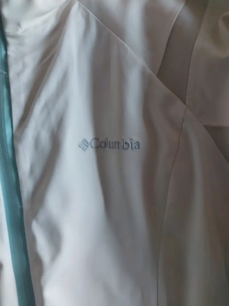 Chaqueta impermeable Columbia blanca para mujer - 3