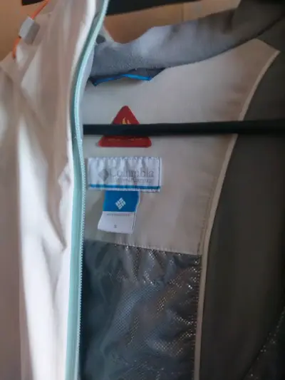 Chaqueta impermeable Columbia blanca para mujer - miniatura 4