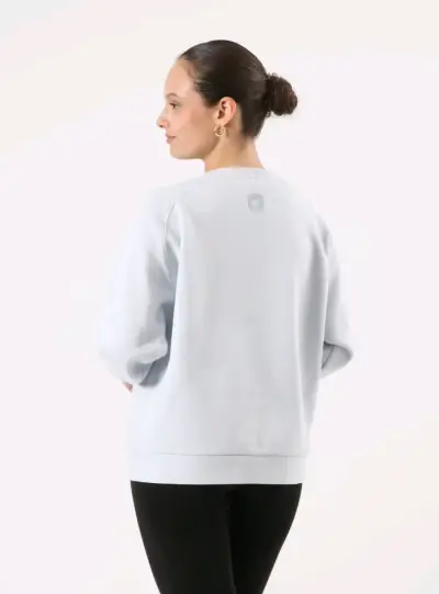 Polerón blanco para mujer con diseño casual - miniatura 2