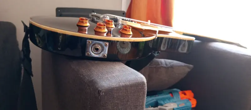 Guitarra eléctrica estilo Les Paul negra - 4