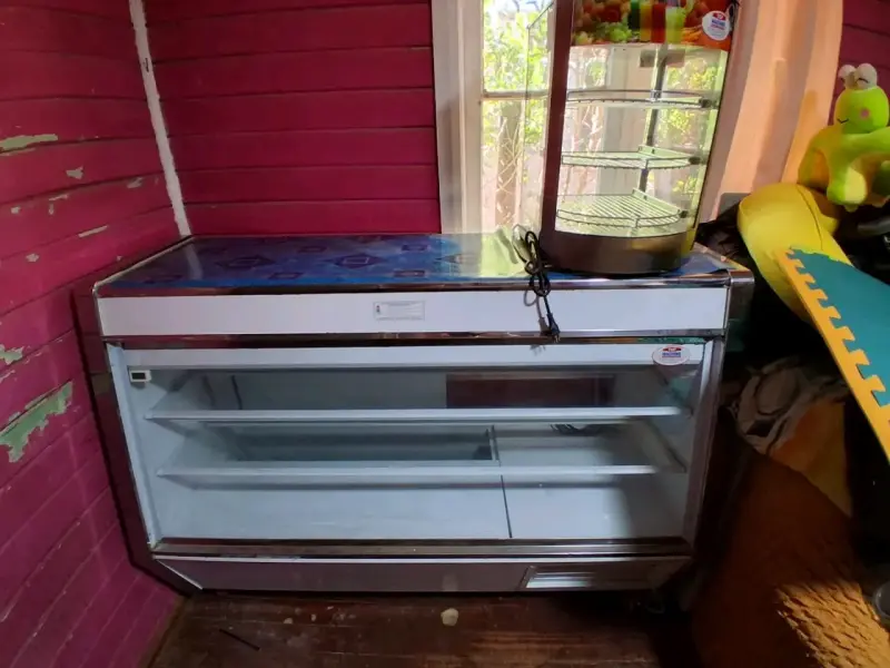 Vitrina refrigerada de acero inoxidable 1.50 mtsle - 1