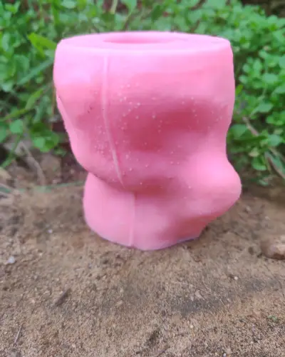 Macetero decorativo de silicona rosa - miniatura 1