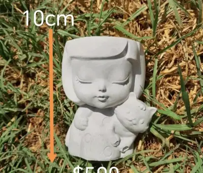 Macetero decorativo de silicona rosa - miniatura 2