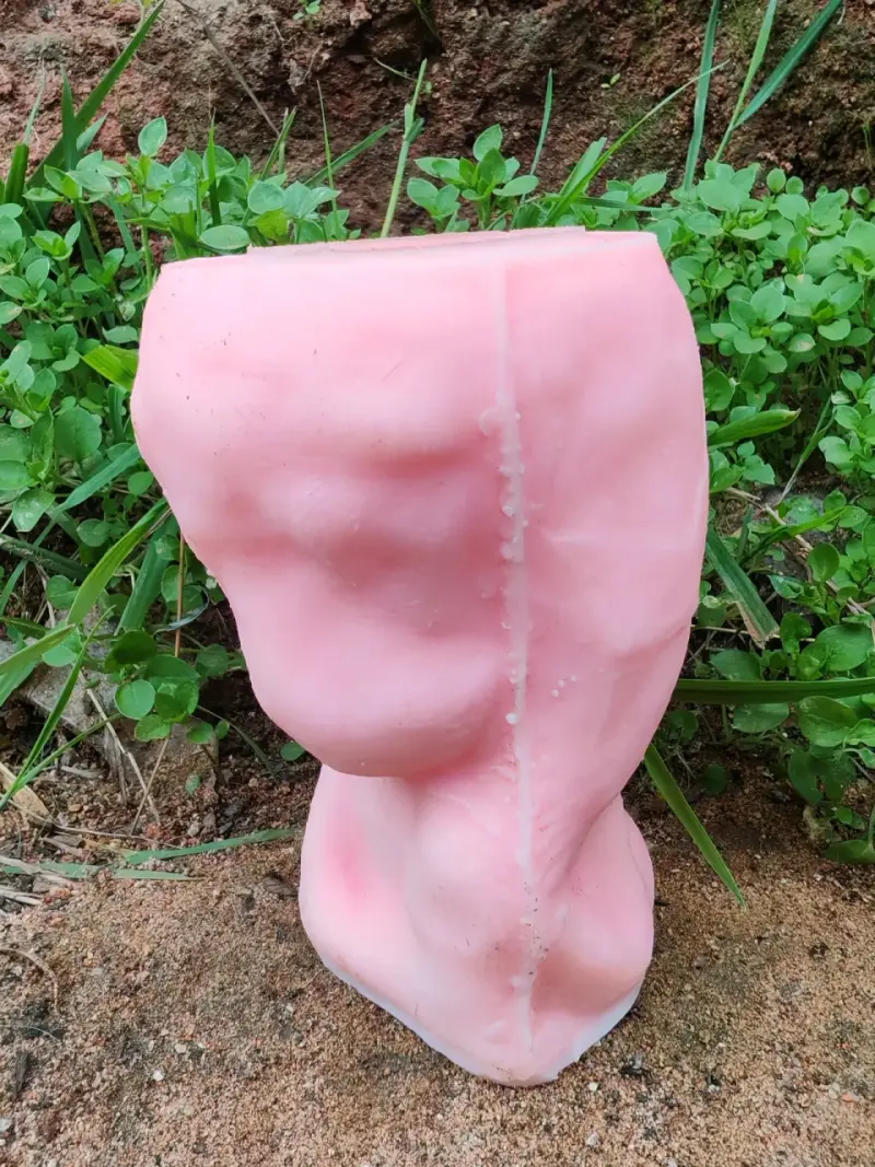 Macetero decorativo de silicona rosa - 3