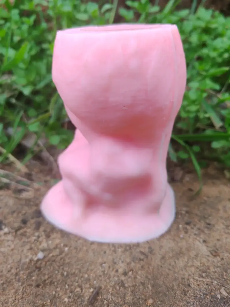 Macetero decorativo de silicona rosa - 5