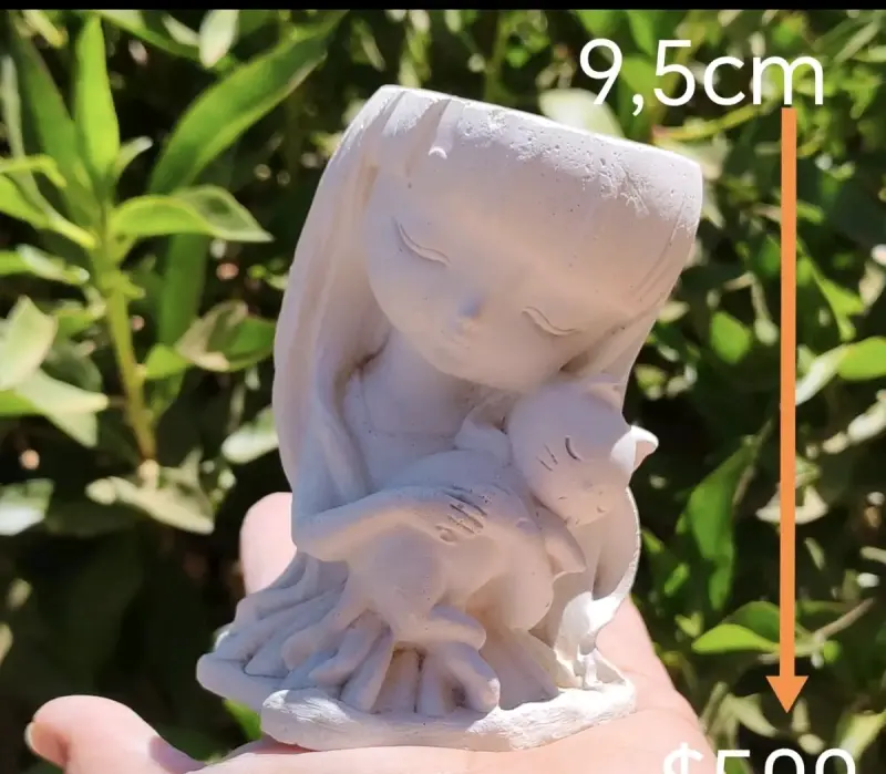 Macetero decorativo de silicona rosa - 6
