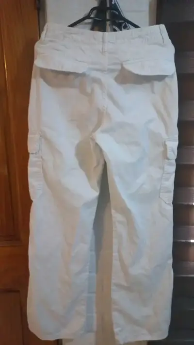 Pantalones cargo blancos Zara para mujer - miniatura 2