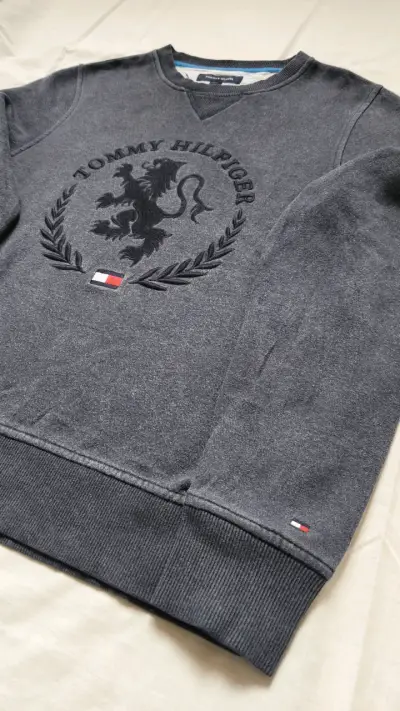 Polerón Tommy Hilfiger gris - miniatura 3