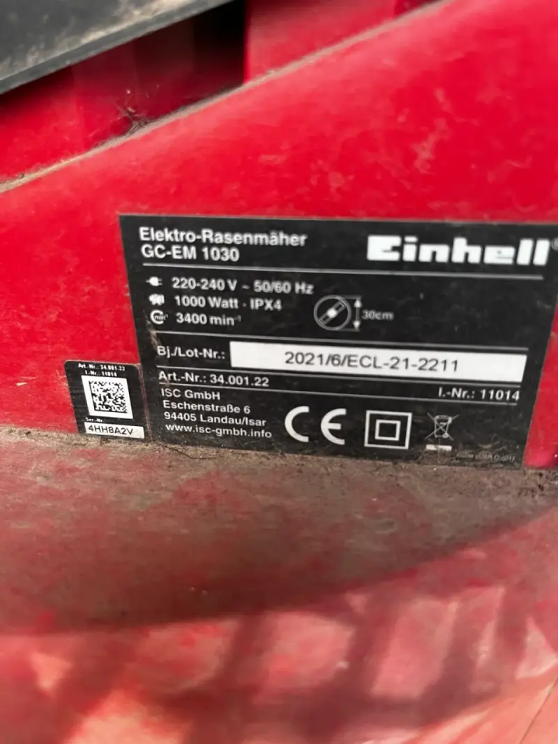 Cortacésped eléctrico Einhell GC-EM 1030 - 2