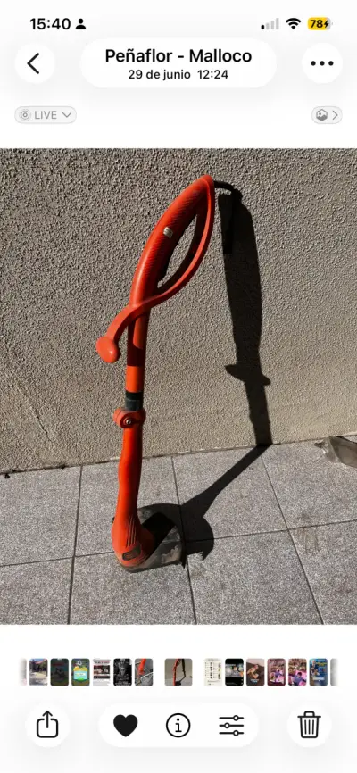 Cortadora de césped Black & Decker eléctrica roja - miniatura 1