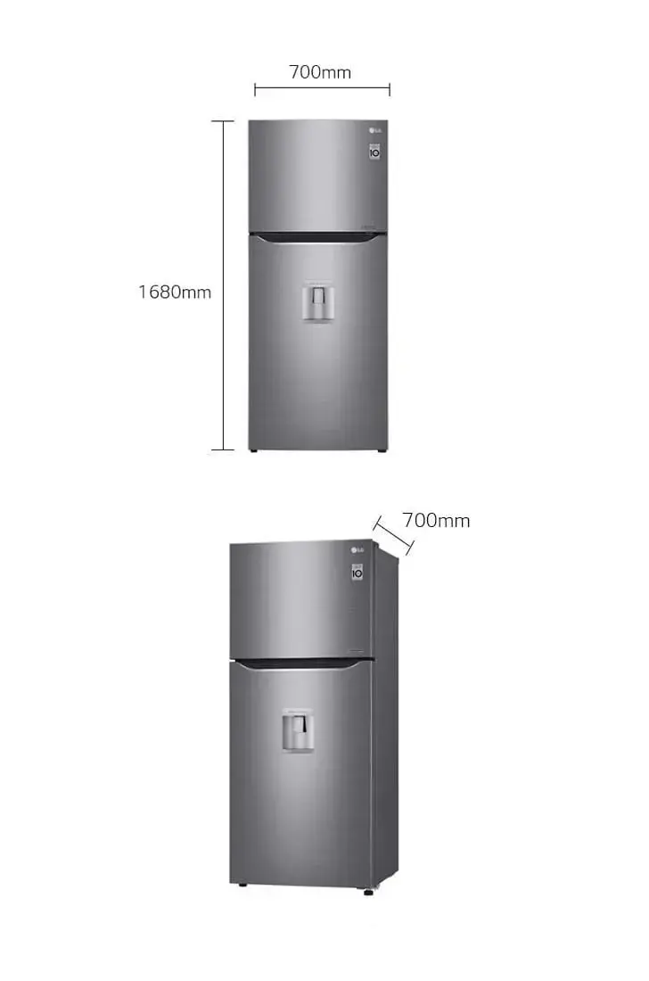 Refrigerador LG con dispensador de agua - 1