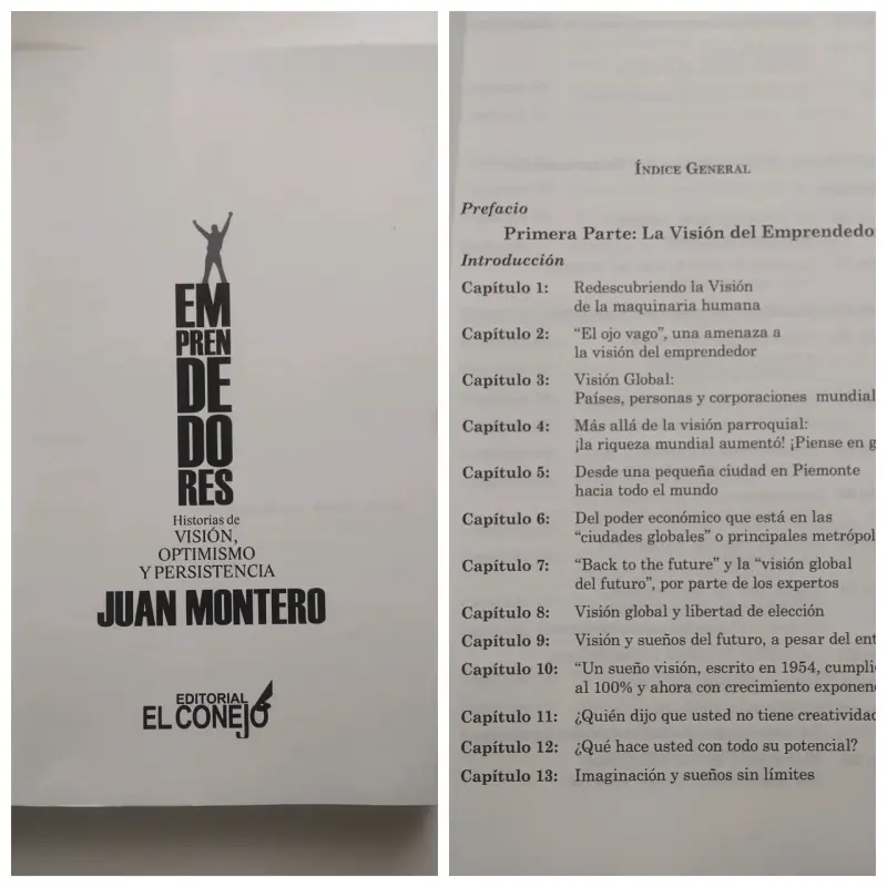 Libro Emprendedores de Juan Montero - 2