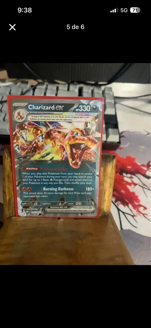 Carta Pokémon Charizard EX Tera
