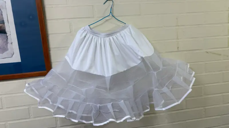 Falso blanca de tul para vestido - 1