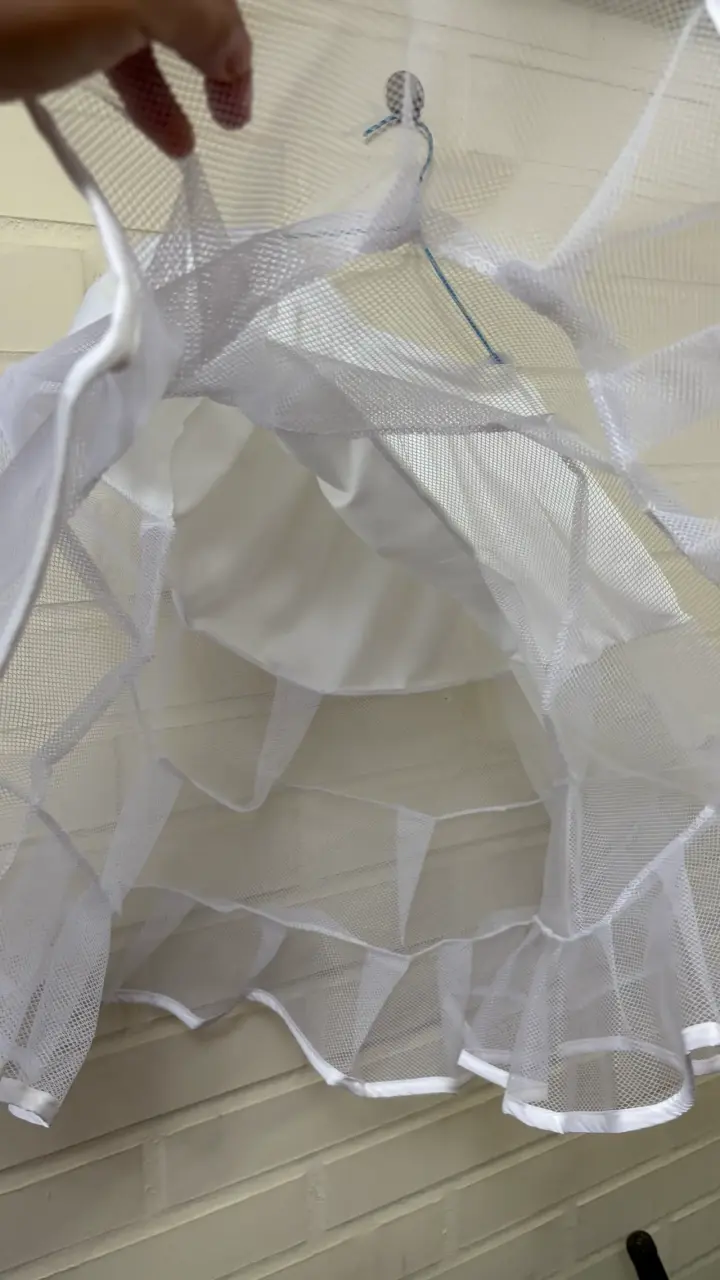 Falso blanca de tul para vestido - 3