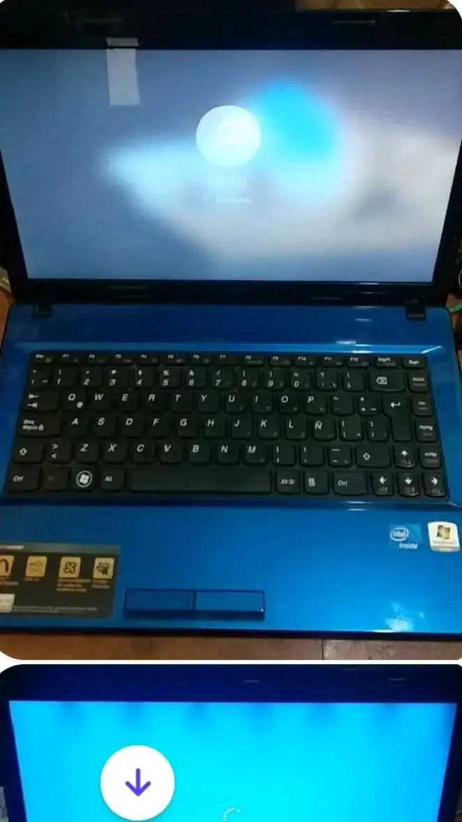 Notebook azul con procesador Intel - 2