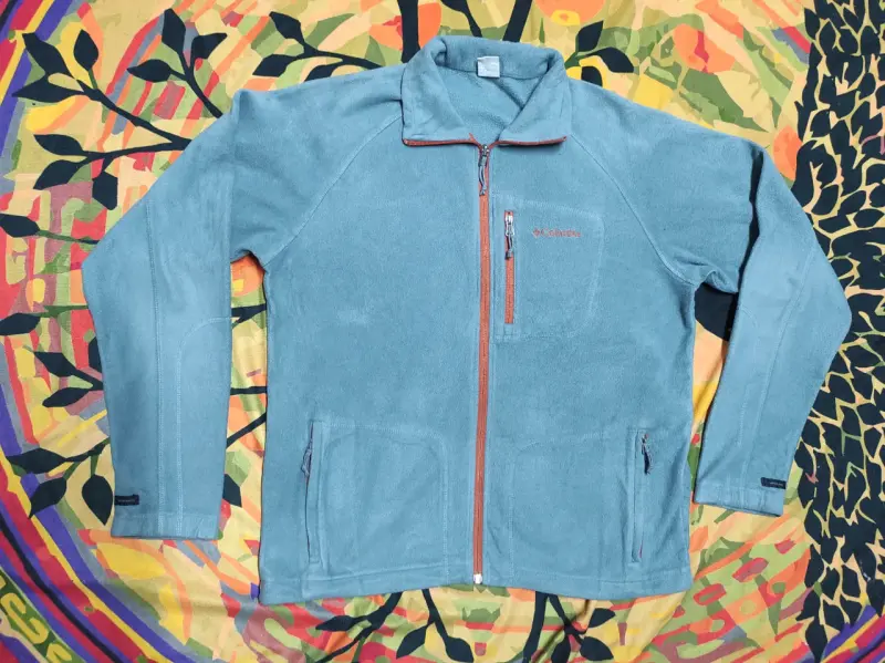 Chaqueta polar Columbia azul para hombre - 1