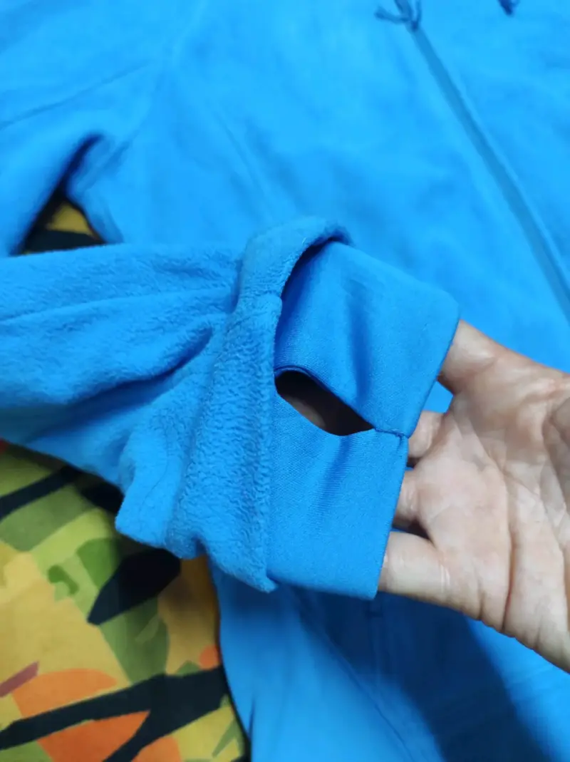 Chaqueta polar azul Columbia con capucha - 3