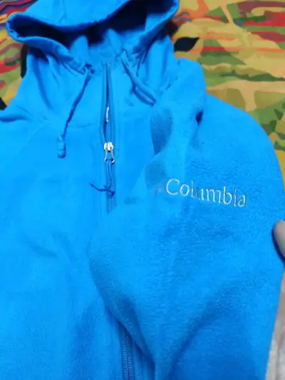 Chaqueta polar azul Columbia con capucha - miniatura 4