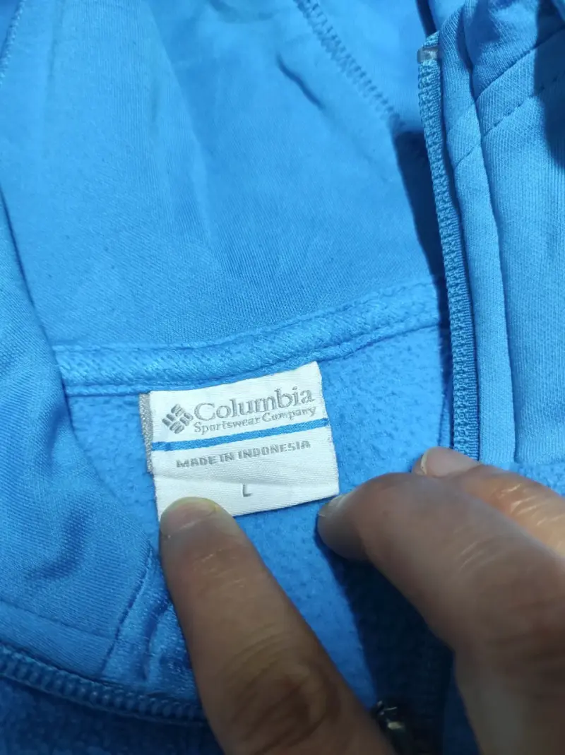 Chaqueta polar azul Columbia con capucha - 5