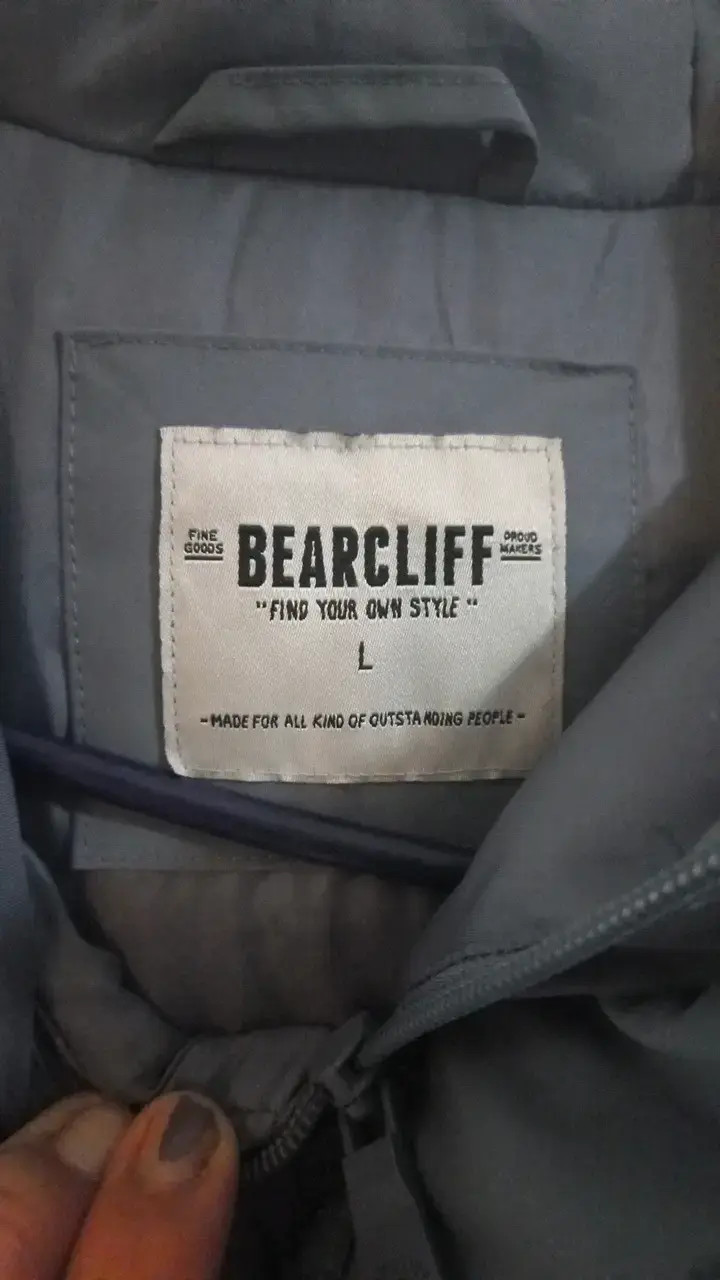 Chaqueta impermeable gris Bearcliff con capucha - 2