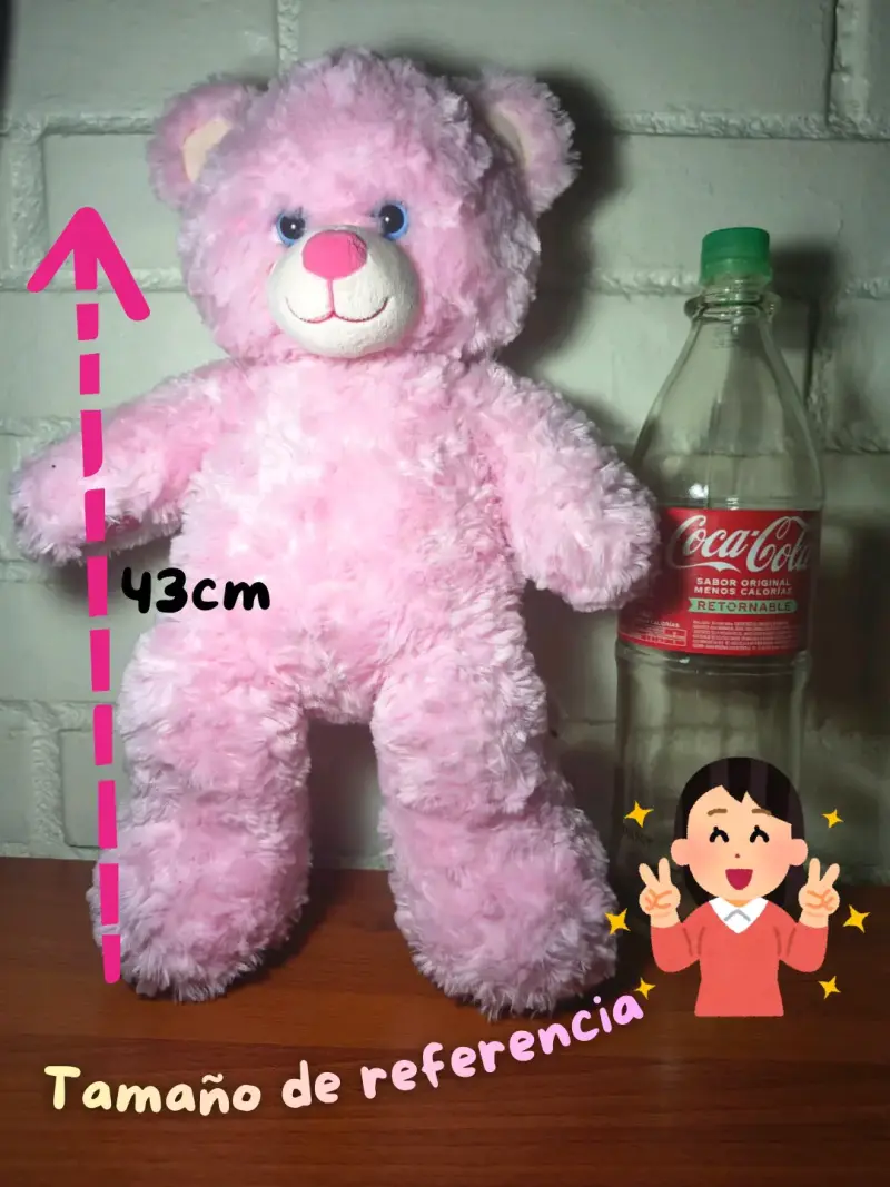 Oso de peluche rosa - 2