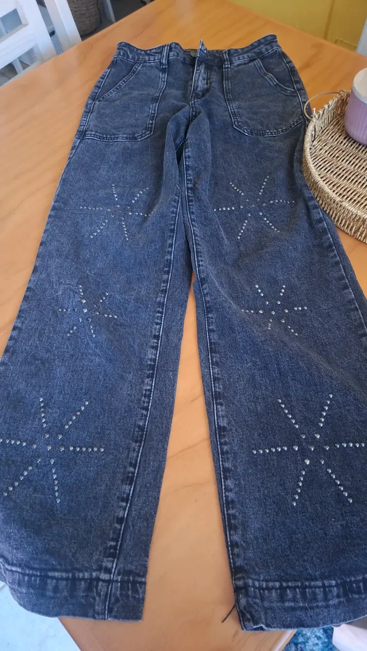 Jeans de mujer con diseño de estrellas - 1