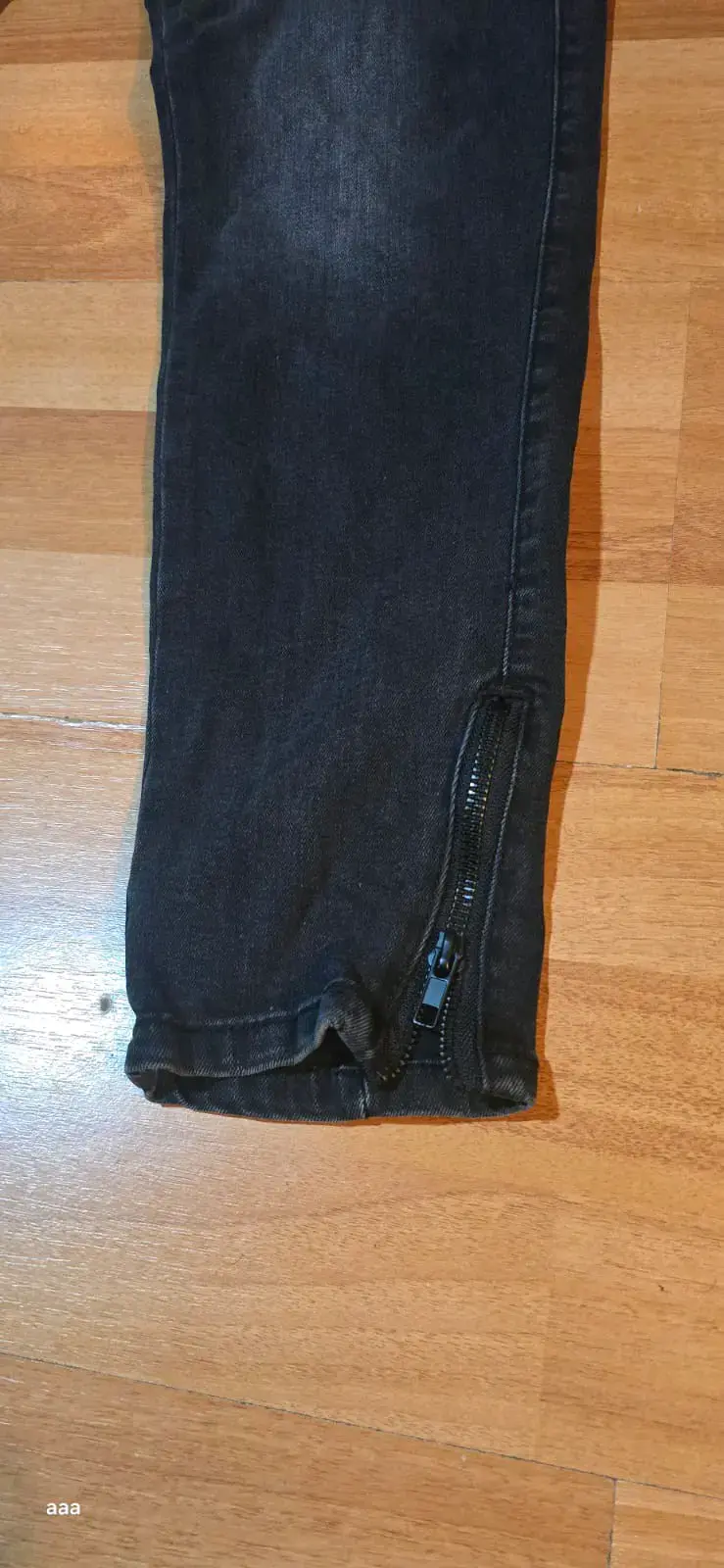 Jeans negros desgastados con cierre JJO - 3